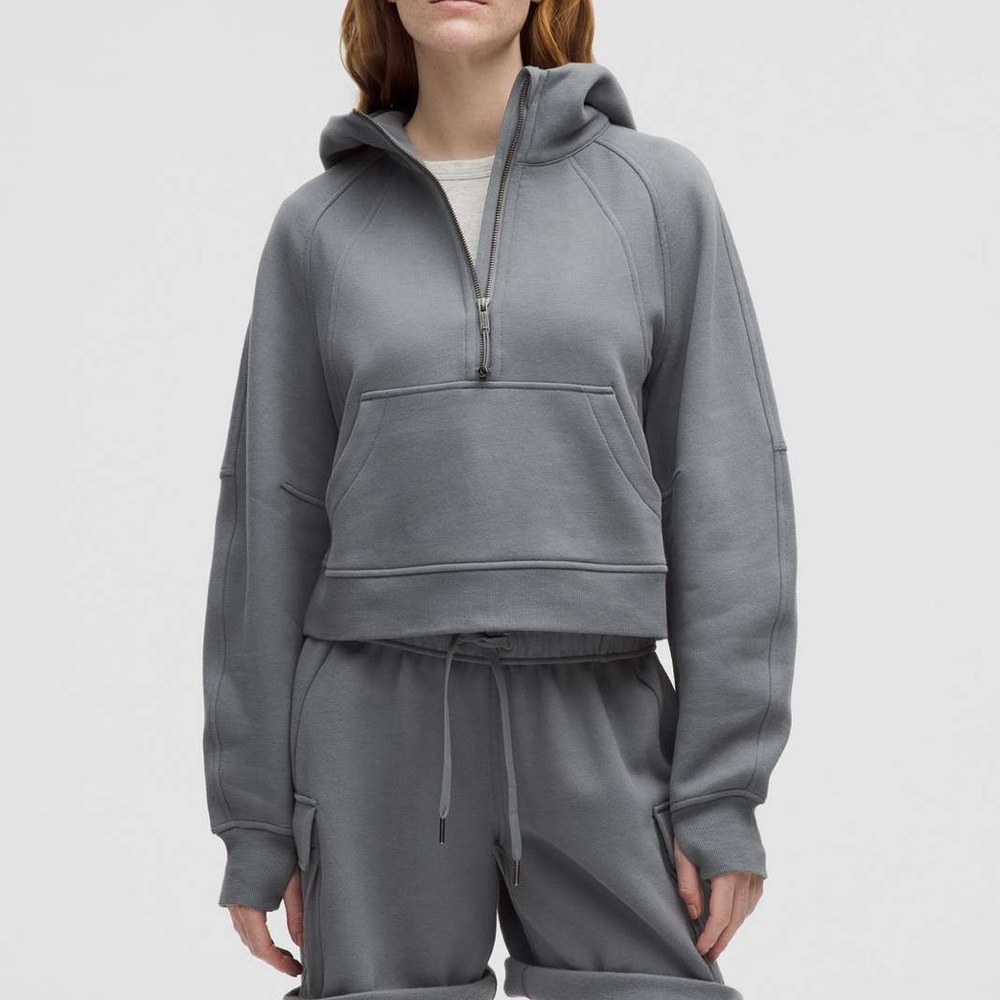 Scuba Oversized Half-Zip Hoodie